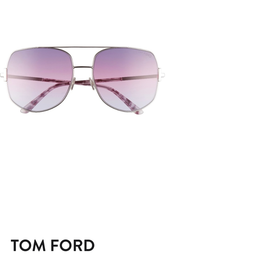 Tom Ford Lennox 62mm Oversize Aviator Sunglasses